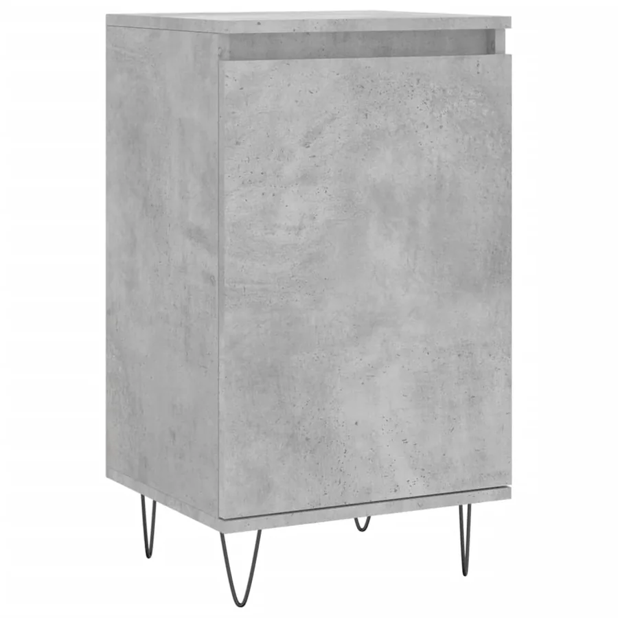 Buffets 2 pcs gris béton 40x35x70 cm bois d'ingénierie - 5