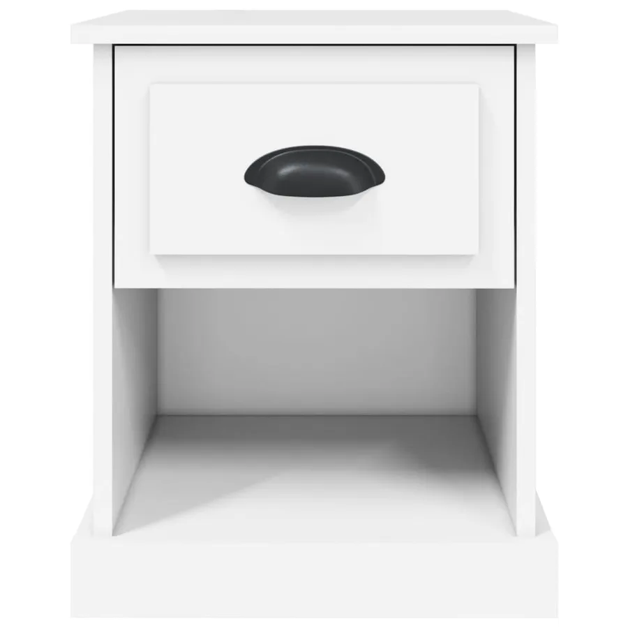 Tables de chevet 2 pcs blanc 39x39x47,5 cm bois d'ingénierie - 8