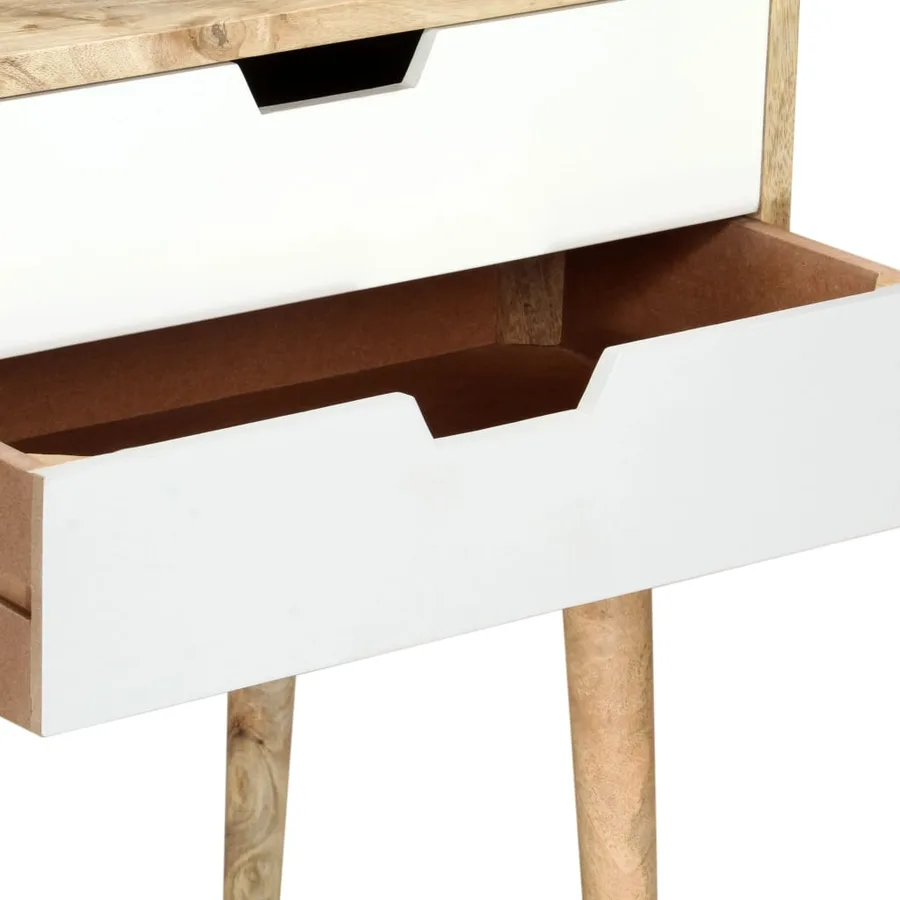 Table de chevet 47x35x59 cm Bois de manguier massif - 5