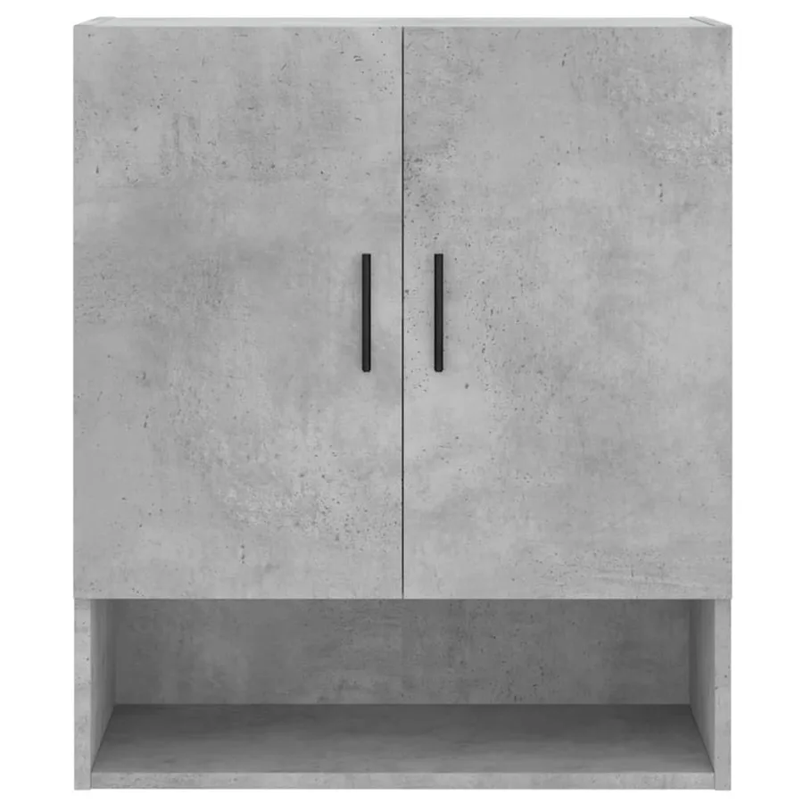 Armoire murale gris béton 60x31x70 cm bois d'ingénierie - 5