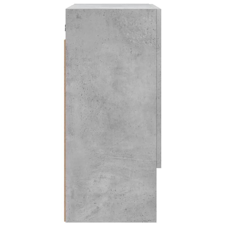 Armoire murale gris béton 60x31x70 cm bois d'ingénierie - 7