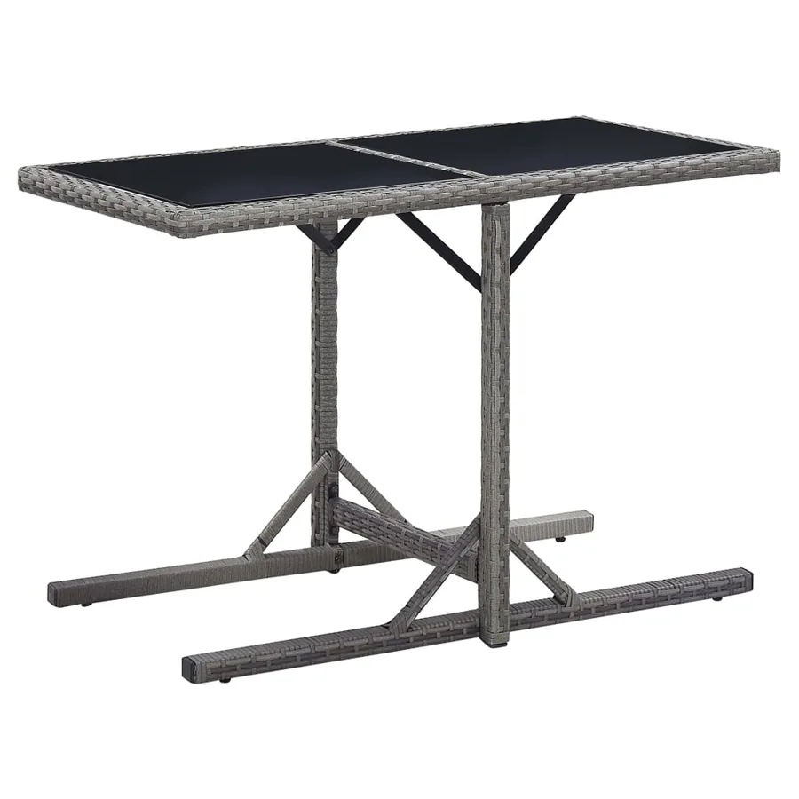 Ensemble à manger de jardin 3 pcs Gris - 9
