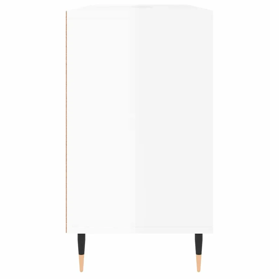 Armoire de salle de bain blanc brillant 80x33x60 cm - 7