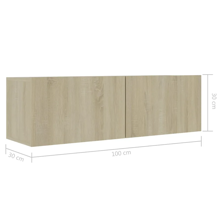 Ensemble de meuble TV 8 pcs Chêne sonoma Bois d'ingénierie - 10
