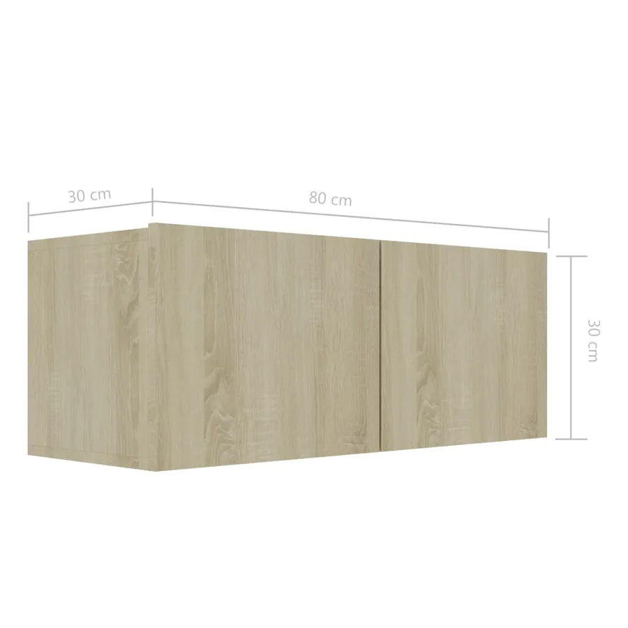 Ensemble de meuble TV 8 pcs Chêne sonoma Bois d'ingénierie - 9