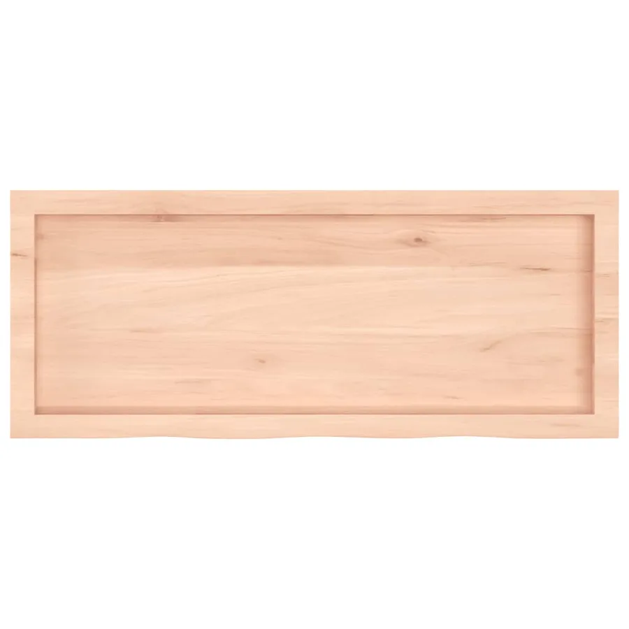 Étagère murale 100x40x(2-4) cm bois de chêne massif non traité - 5