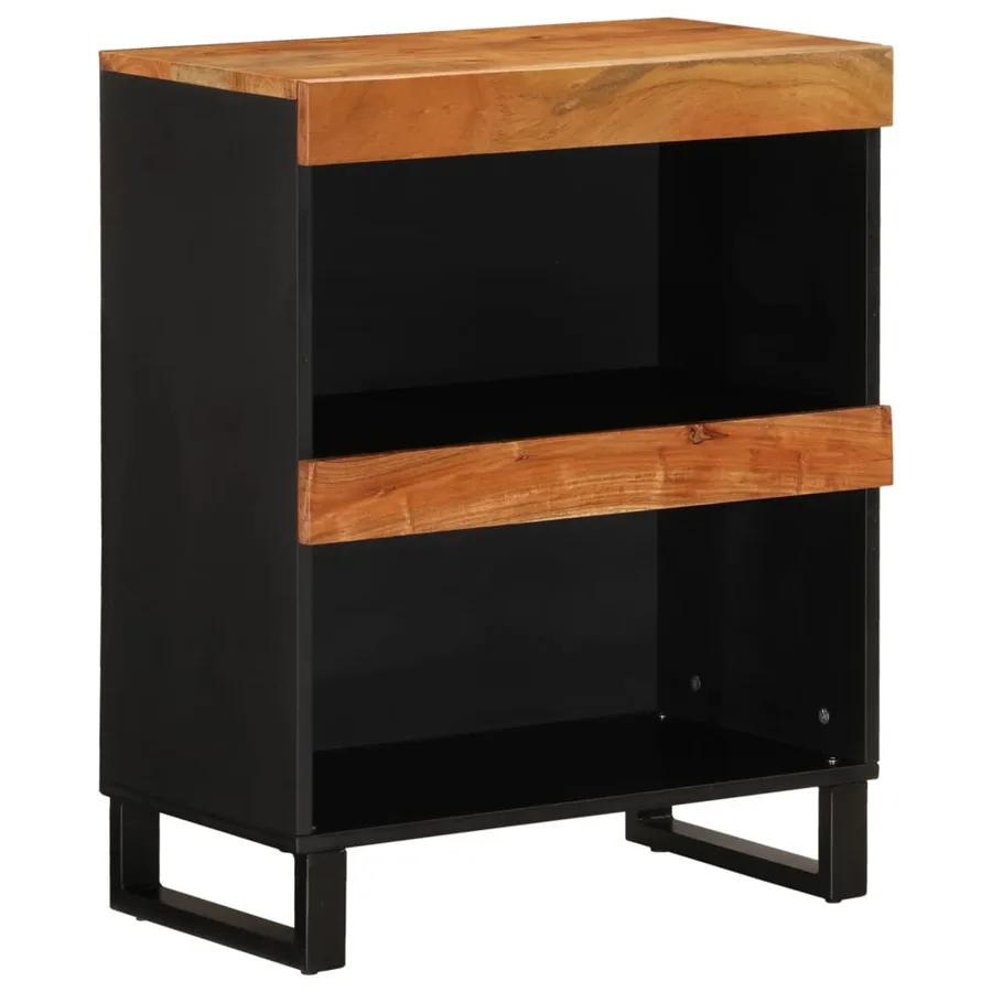 Armoire latérale 60x33x75 cm bois massif d'acacia - 2