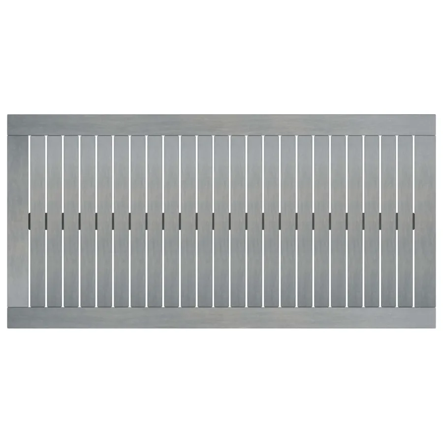 Table basse 100x50x33 cm Gris Bois d'acacia solide - 4