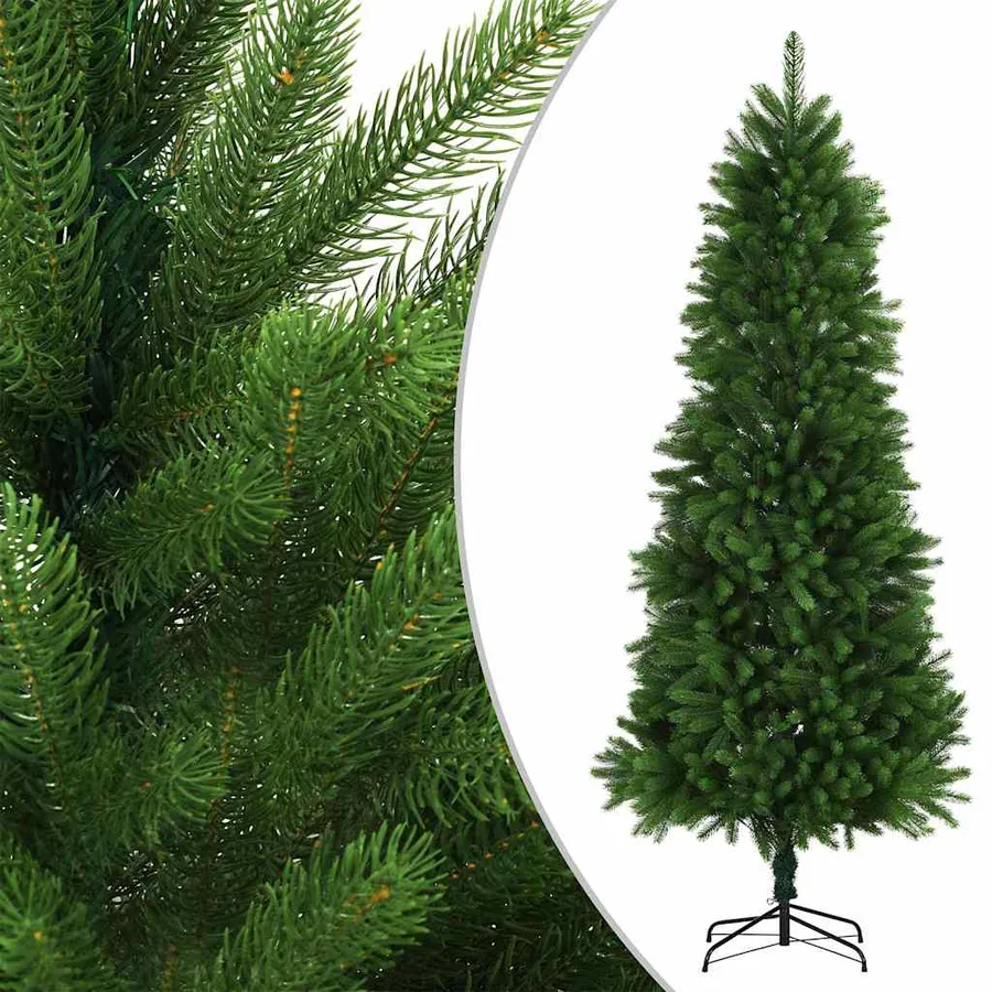 Arbre de Noël artificiel pré-éclairé et boules 240 cm vert - 2