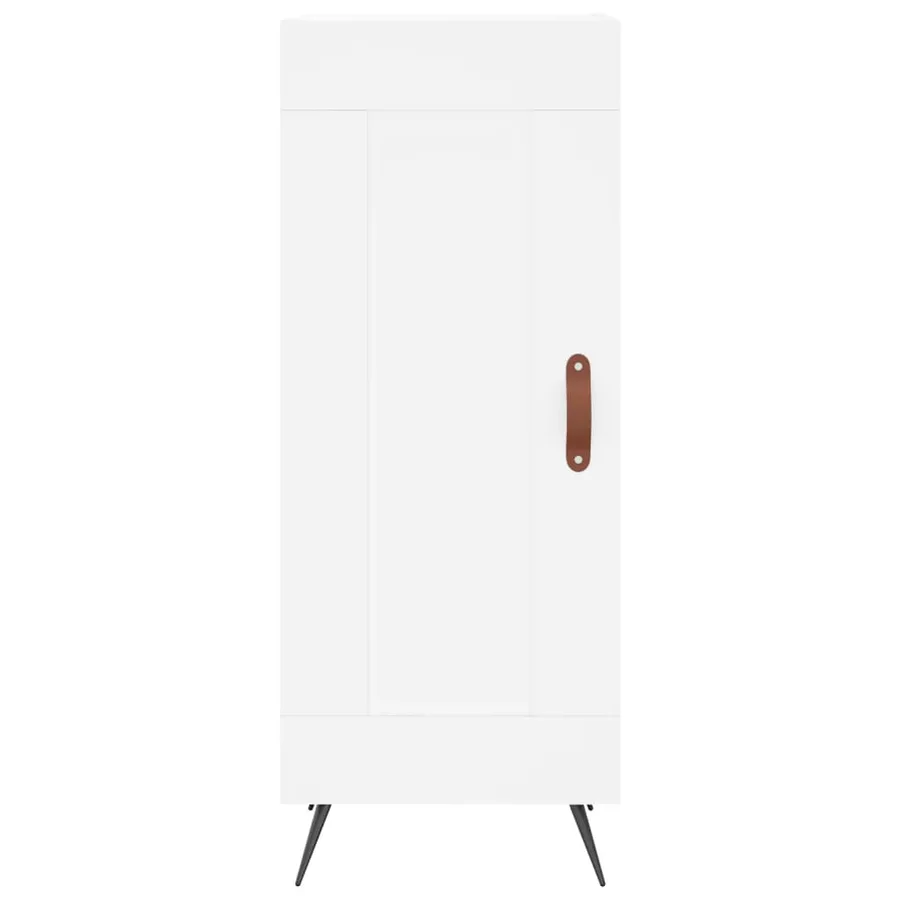 Buffet blanc 34,5x34x90 cm bois d'ingénierie - 5