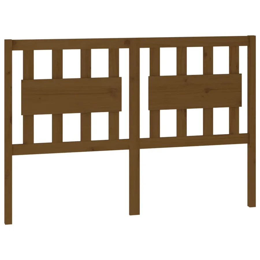 Tête de lit Marron miel 145,5x4x100 cm Bois massif de pin - 2