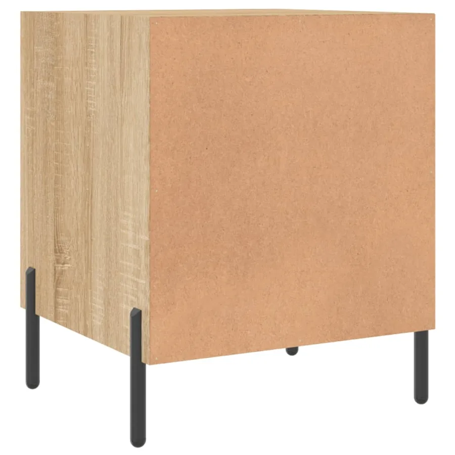 Tables de chevet 2 pcs chêne sonoma 40x40x50 cm bois ingénierie - 10