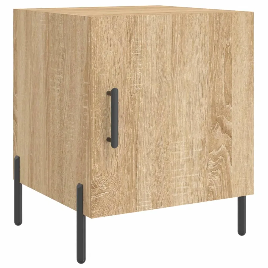 Tables de chevet 2 pcs chêne sonoma 40x40x50 cm bois ingénierie - 5
