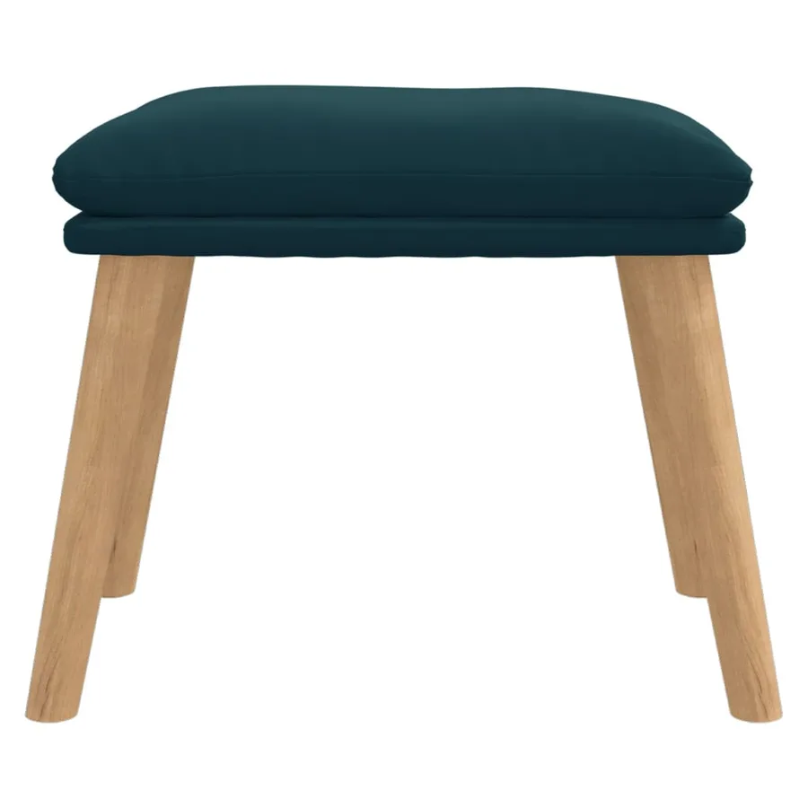 Repose-pied Bleu 45x29,5x35 cm Velours - 3