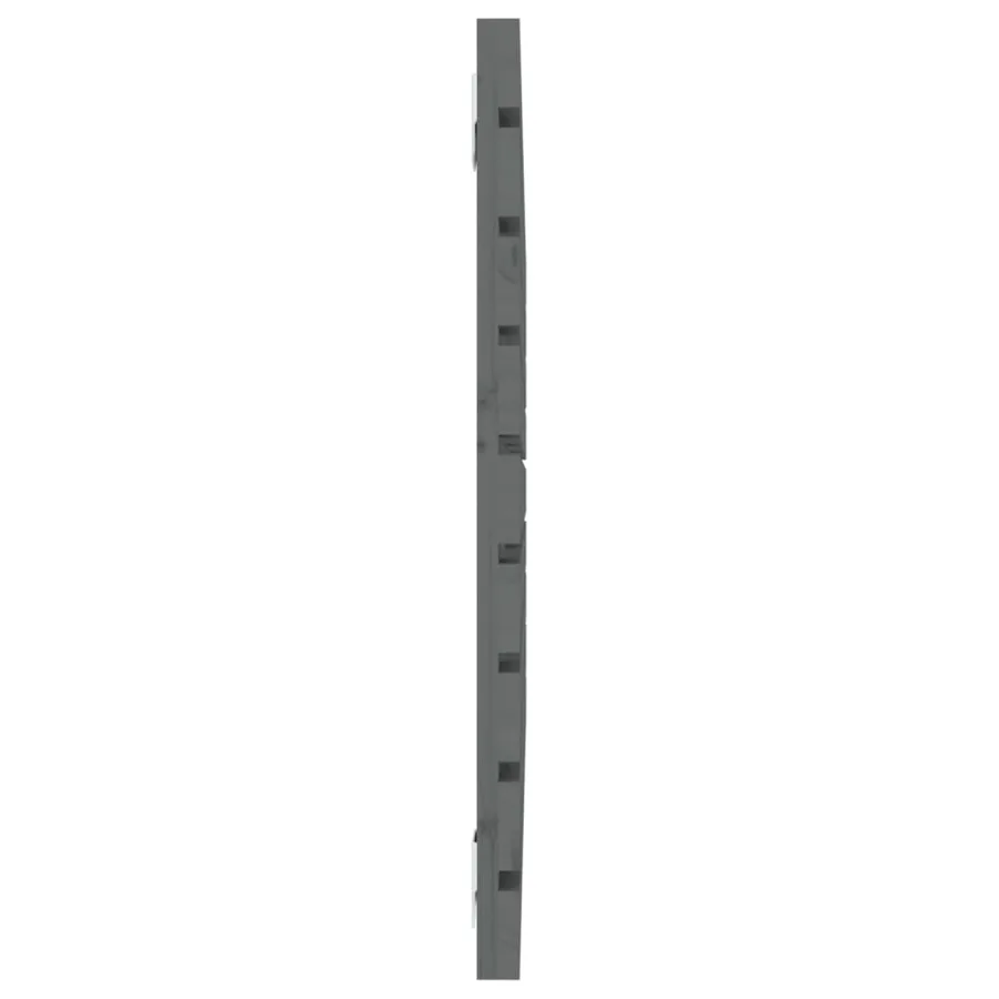 Tête de lit murale Gris 81x3x63 cm Bois massif de pin - 5