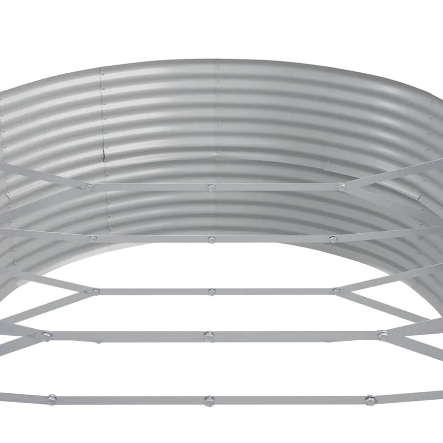 Lit surélevé de jardin Acier galvanisé Anthracite - 5