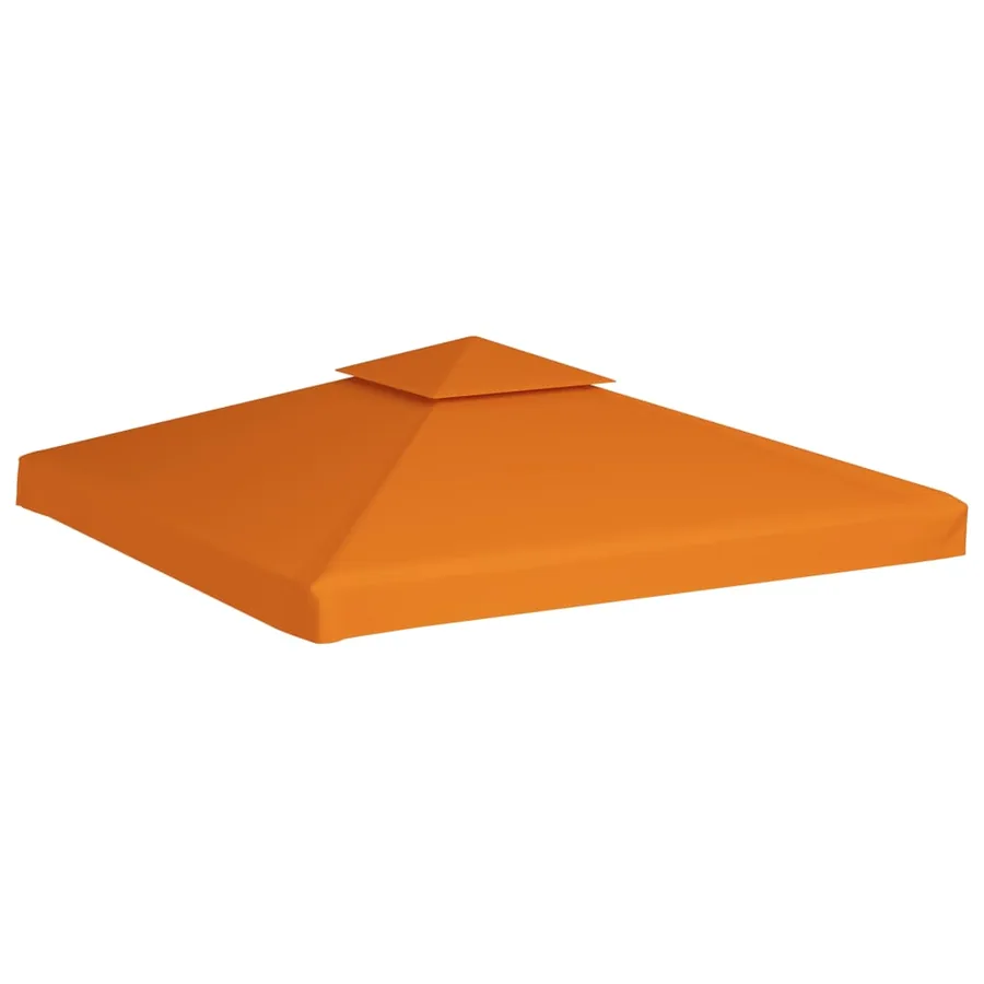 Recouvrement de remplacement d'auvent 310 g/m² Orange 3x3 m - 2
