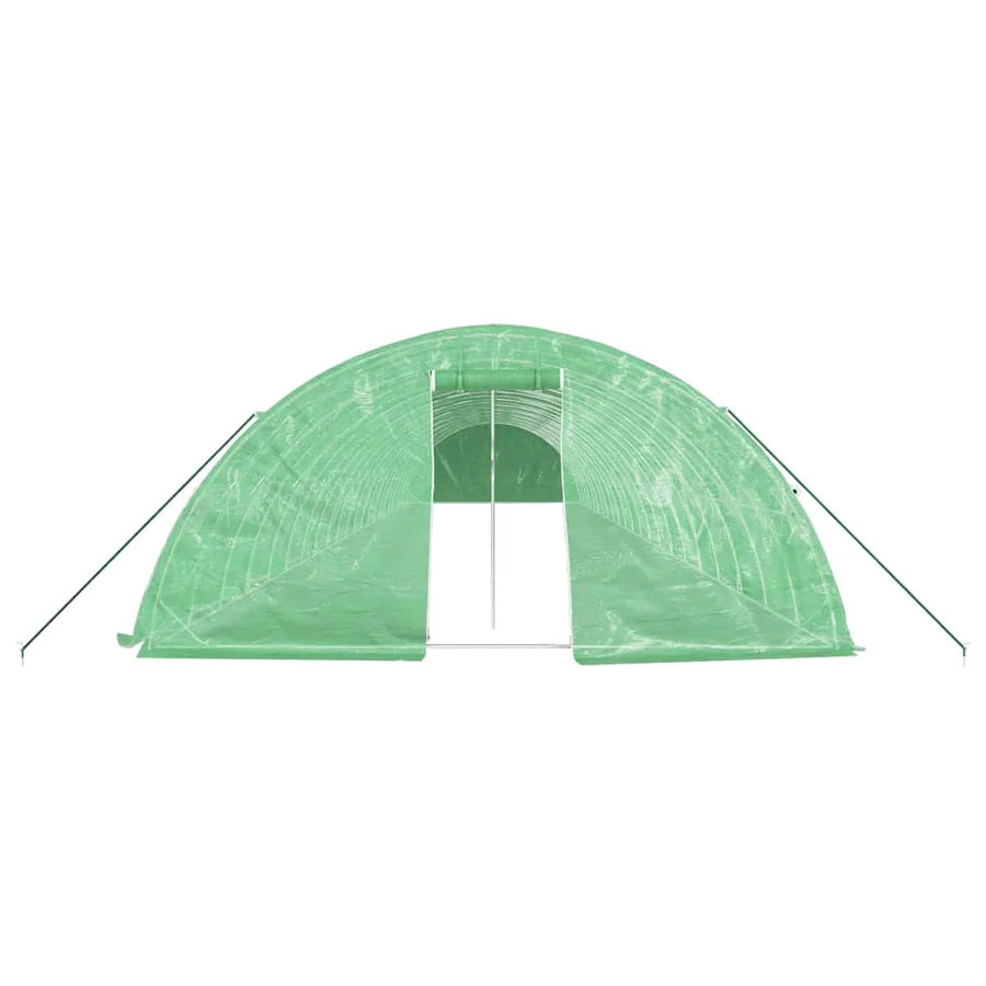 Serre avec cadre en acier vert 110 m² 22x5x2,3 m - 4