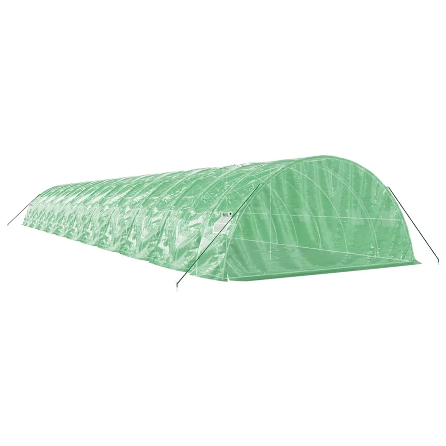 Serre avec cadre en acier vert 110 m² 22x5x2,3 m - 6