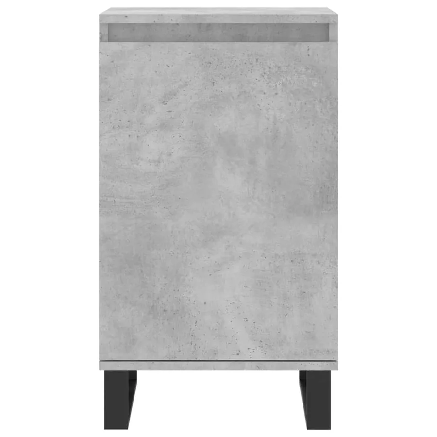 Buffets 2 pcs gris béton 40x35x70 cm bois d'ingénierie - 6