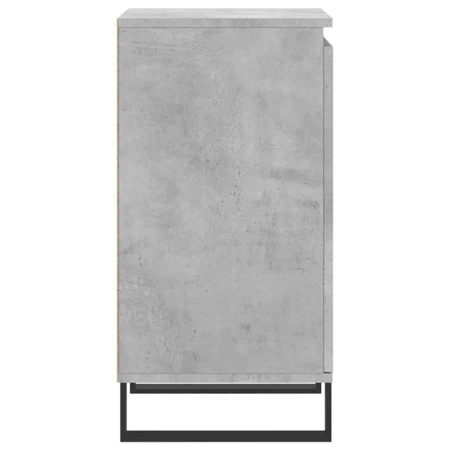 Buffets 2 pcs gris béton 40x35x70 cm bois d'ingénierie - 8