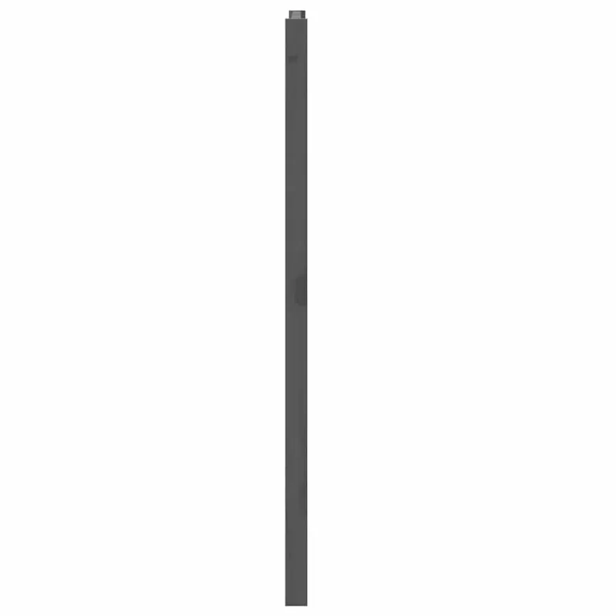 Tête de lit Gris 126x4x100 cm Bois massif de pin - 5