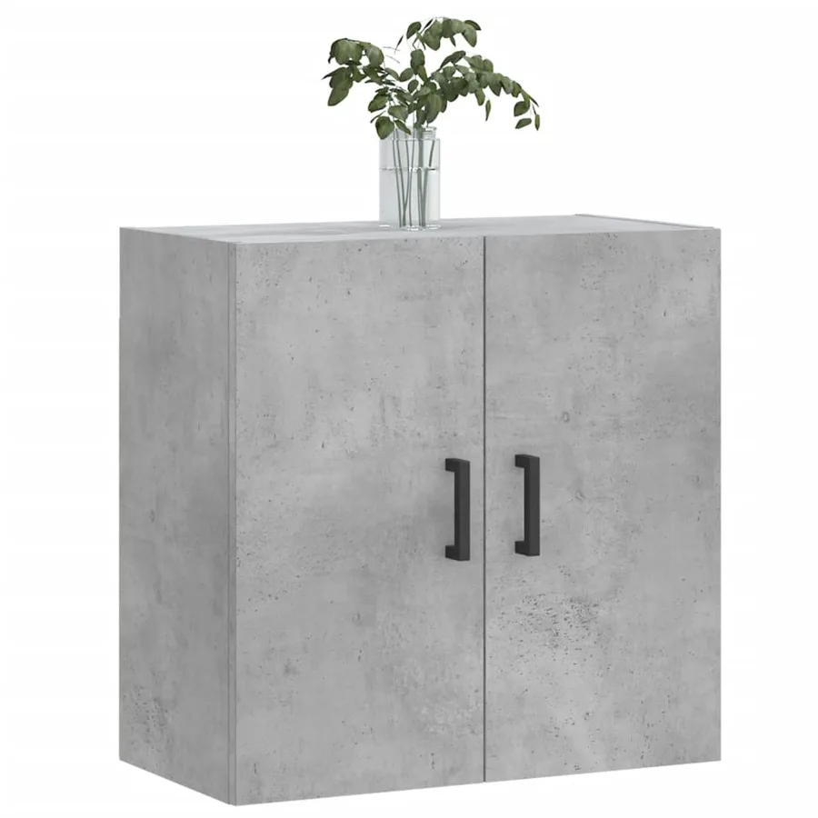 Armoire murale gris béton 60x31x60 cm bois d'ingénierie - 3