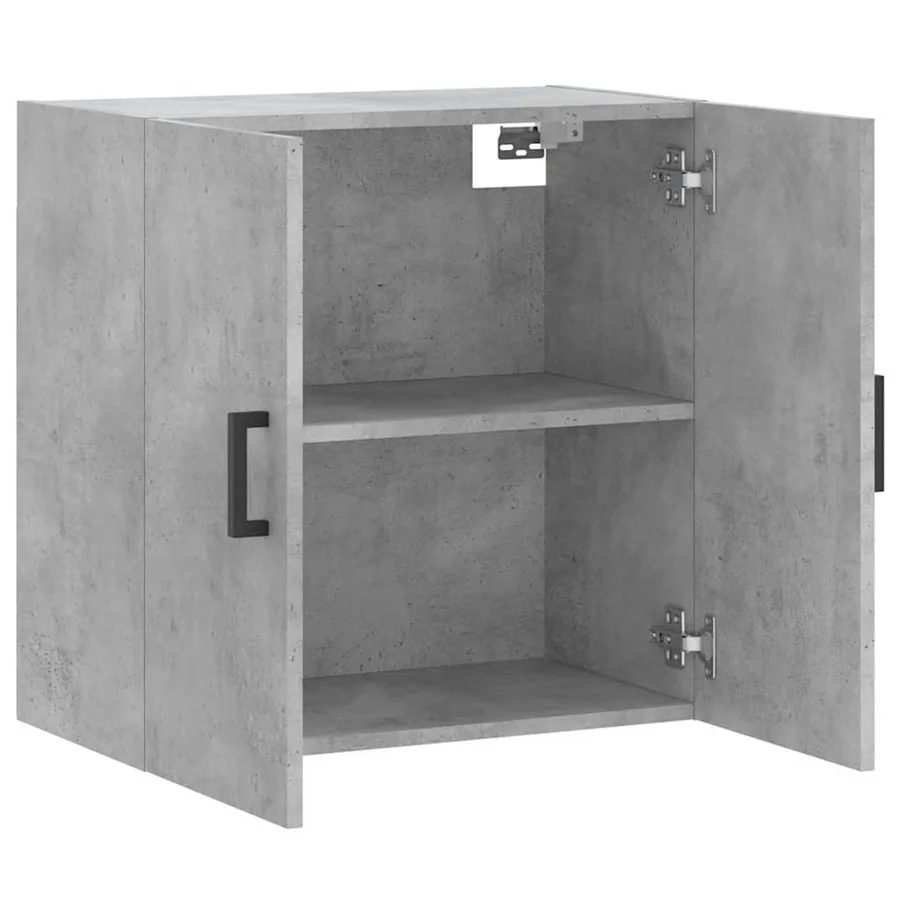 Armoire murale gris béton 60x31x60 cm bois d'ingénierie - 6