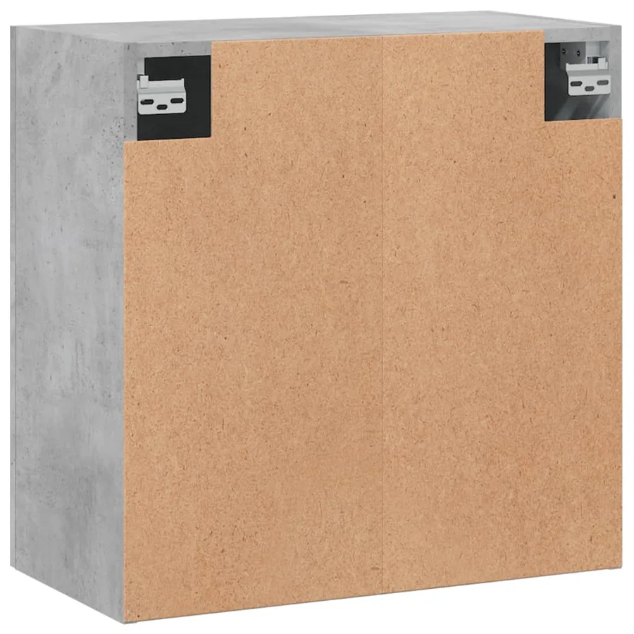 Armoire murale gris béton 60x31x60 cm bois d'ingénierie - 8