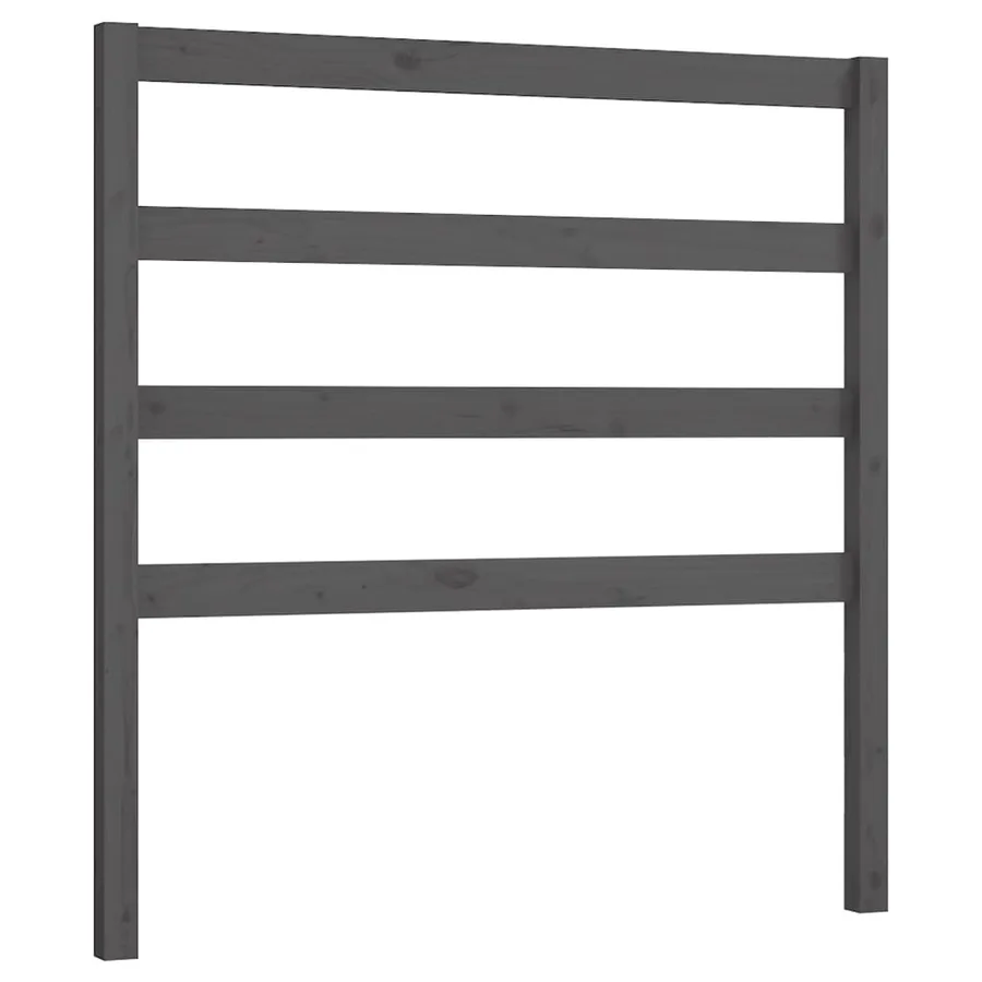 Tête de lit Gris 96x4x100 cm Bois massif de pin - 2