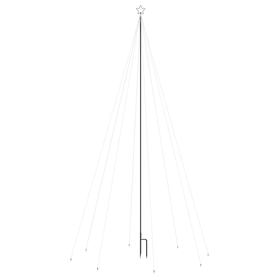 Lumières d'arbre de Noël Intérieur/Extérieur 400 LED 2,5 m - 4