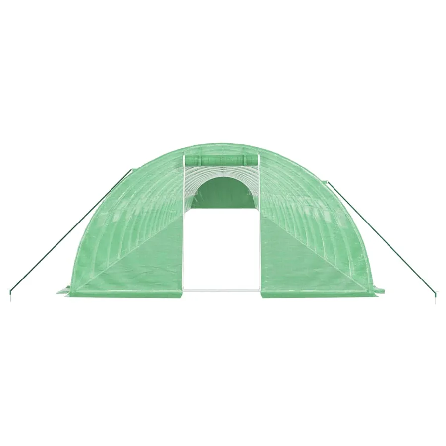 Serre avec cadre en acier vert 96 m² 24x4x2 m - 4