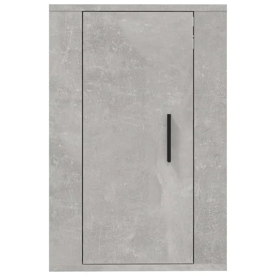 Meuble TV mural Gris béton 40x34,5x60 cm - 4