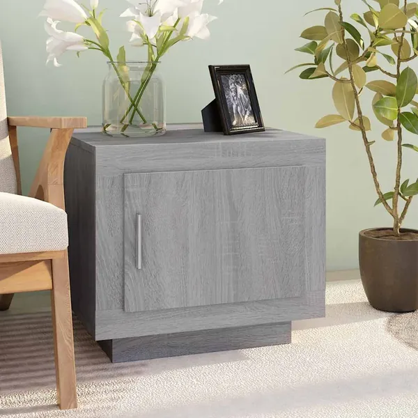 Table basse sonoma gris 51x50x45 cm bois d'ingénierie