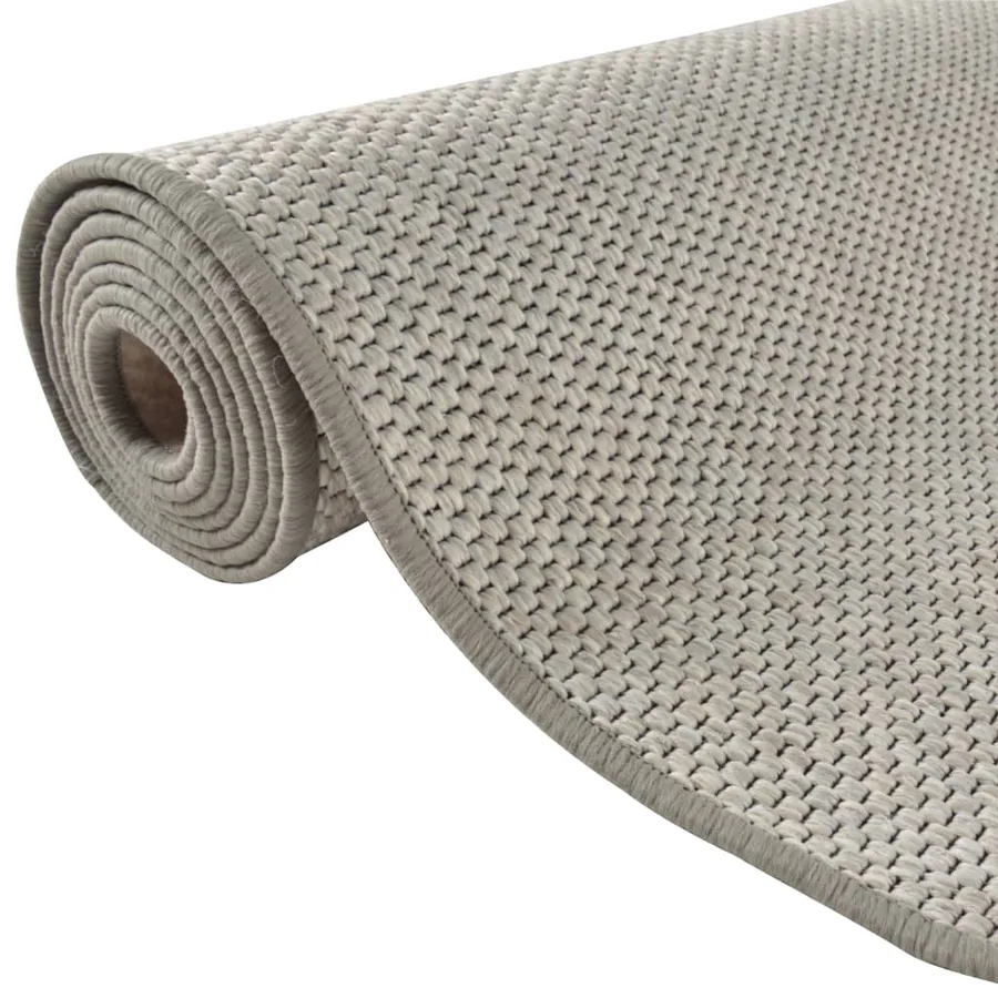 Tapis de couloir aspect sisal platina 50x250 cm - 5
