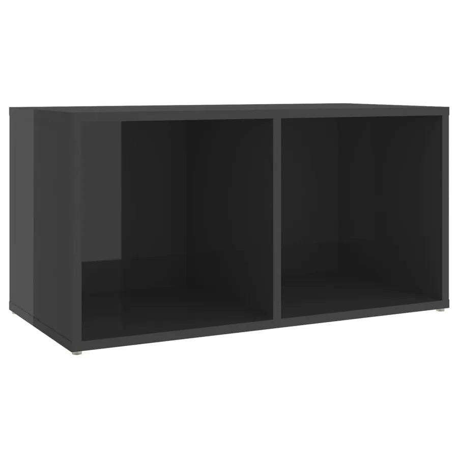 Meubles TV 2 pcs Gris brillant 72x35x36,5 cm Bois d'ingénierie - 4