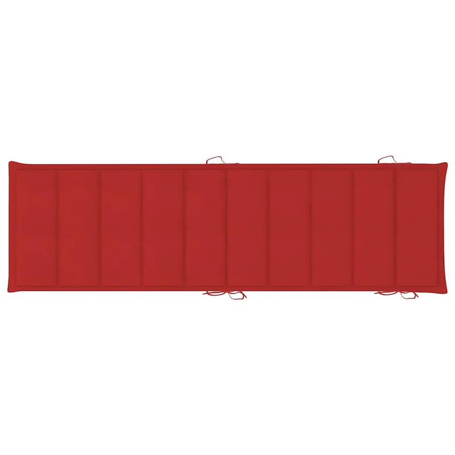 Chaises longues lot de 2 avec coussins Bois d'acacia solide - 10