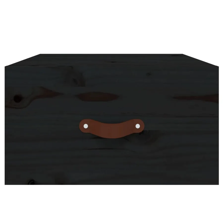 Tables de chevet murales 2 pcs Noir 40x29,5x22 cm - 6