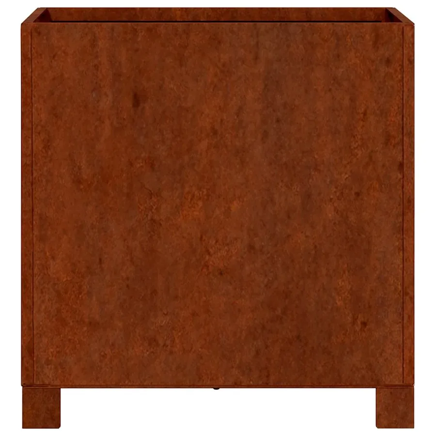 Jardinières avec pieds 2 pcs Rouillé 40x40x40 cm Acier corten - 6