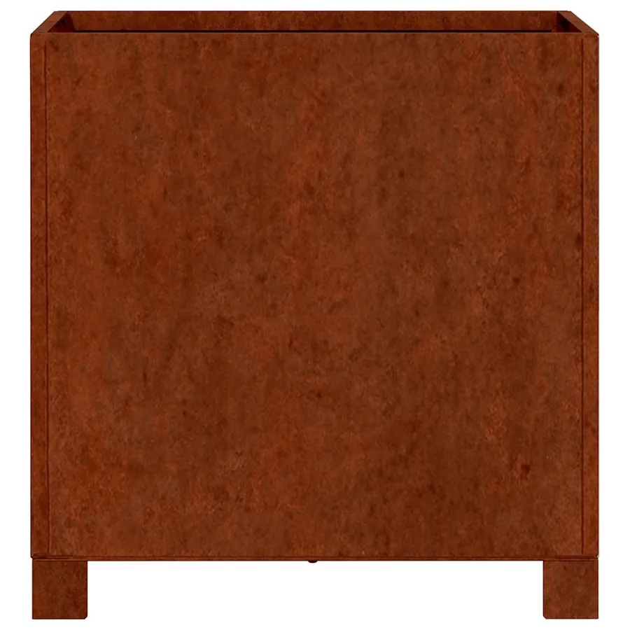 Jardinières avec pieds 2 pcs Rouillé 40x40x40 cm Acier corten - 7