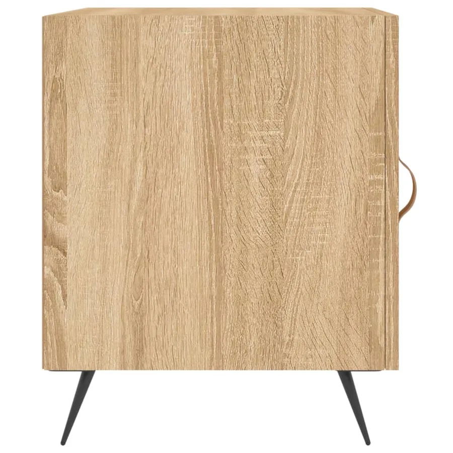 Tables de chevet 2 pcs chêne sonoma 40x40x50 cm bois ingénierie - 7