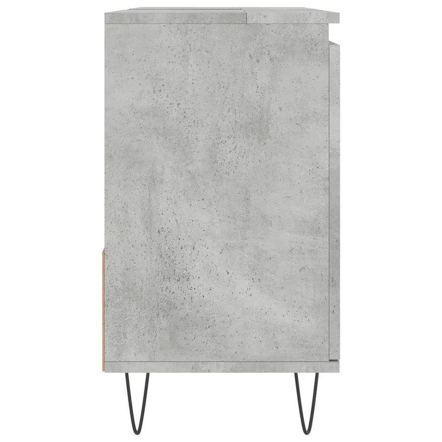 Armoire de salle de bain gris béton 65x33x60 cm - 6