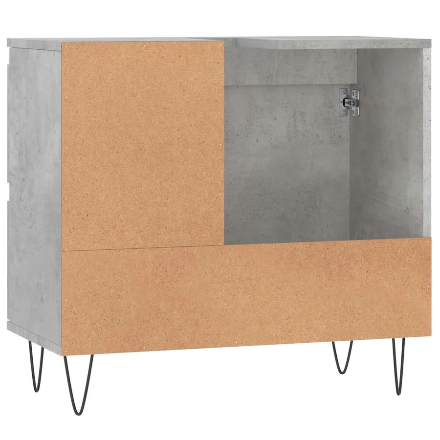 Armoire de salle de bain gris béton 65x33x60 cm - 7