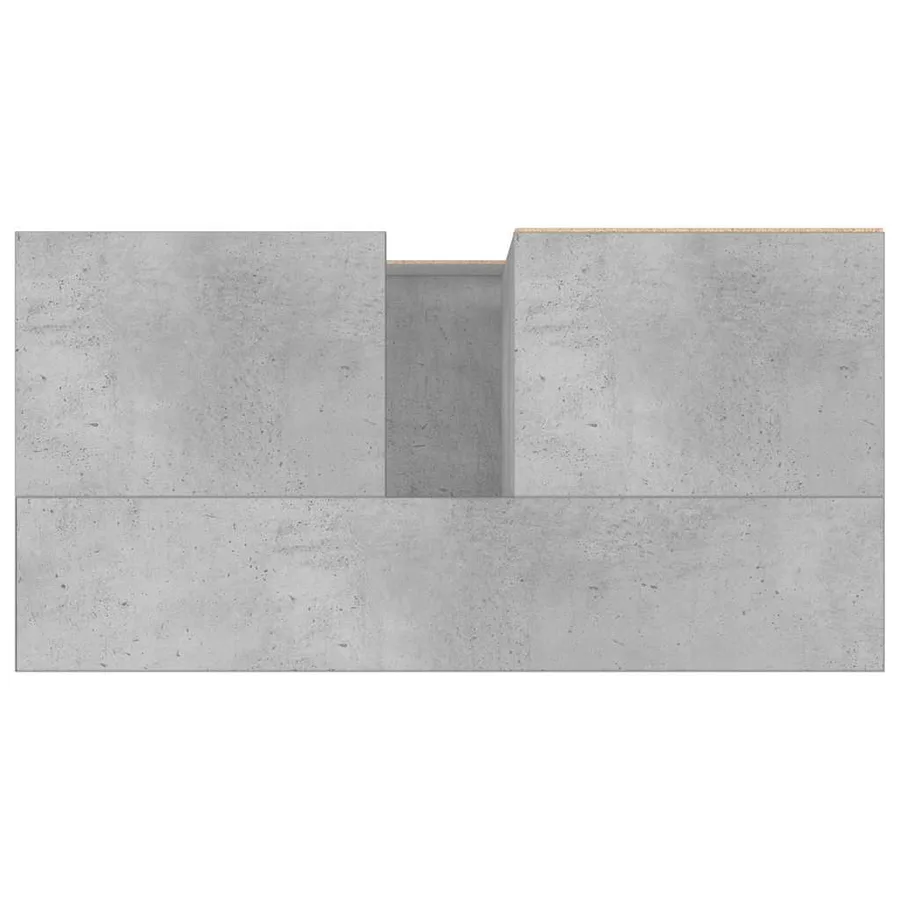 Armoire de salle de bain gris béton 65x33x60 cm - 8