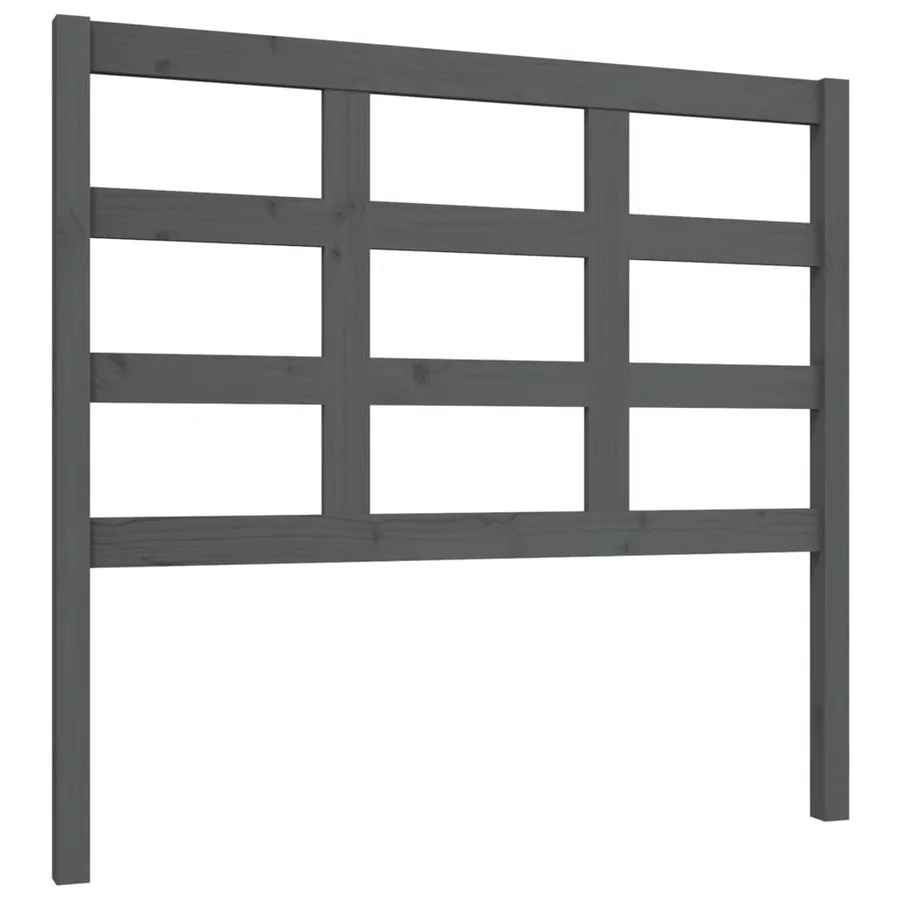 Tête de lit Gris 105,5x4x100 cm Bois massif de pin - 2