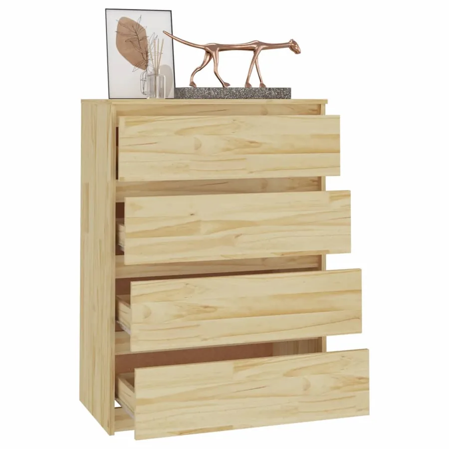 Armoire d'appoint 60x36x84 cm Bois de pin massif - 6
