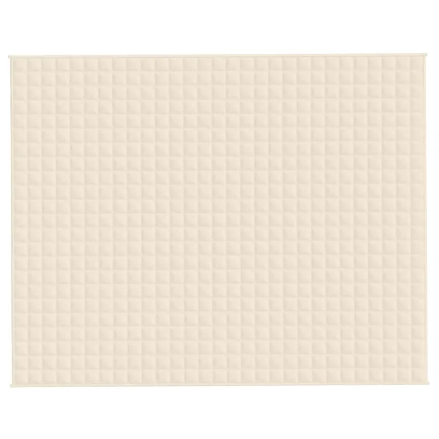 Couverture lestée Crème clair 235x290 cm 11 kg Tissu - 3