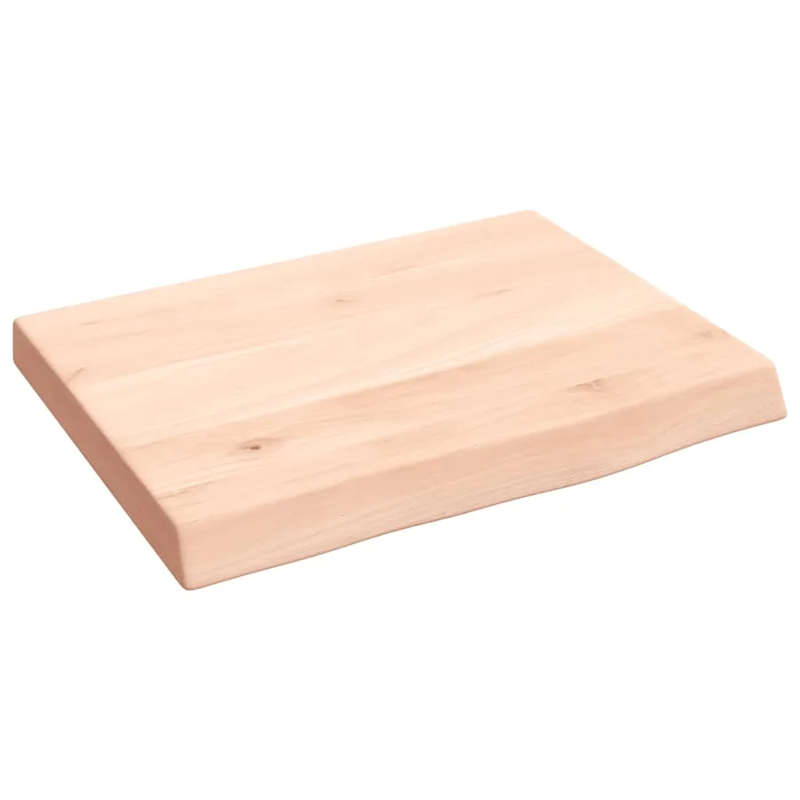Étagère murale 40x30x(2-4) cm bois de chêne massif non traité - 2