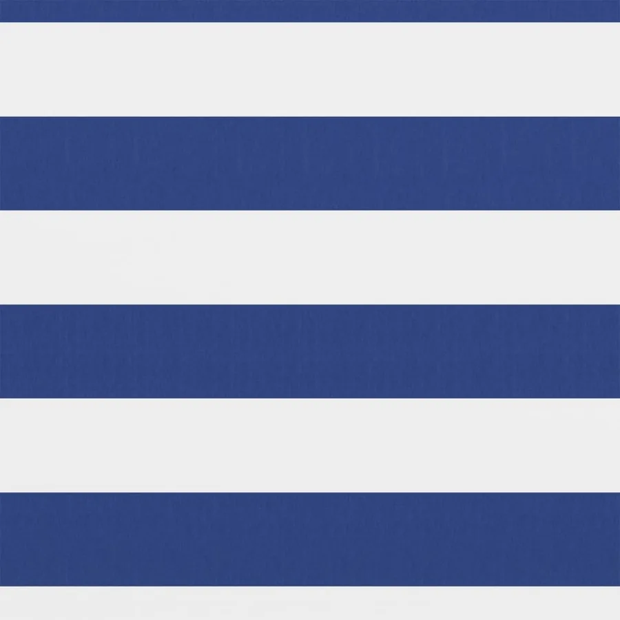 Écran de balcon Blanc et bleu 75x600 cm Tissu Oxford - 2
