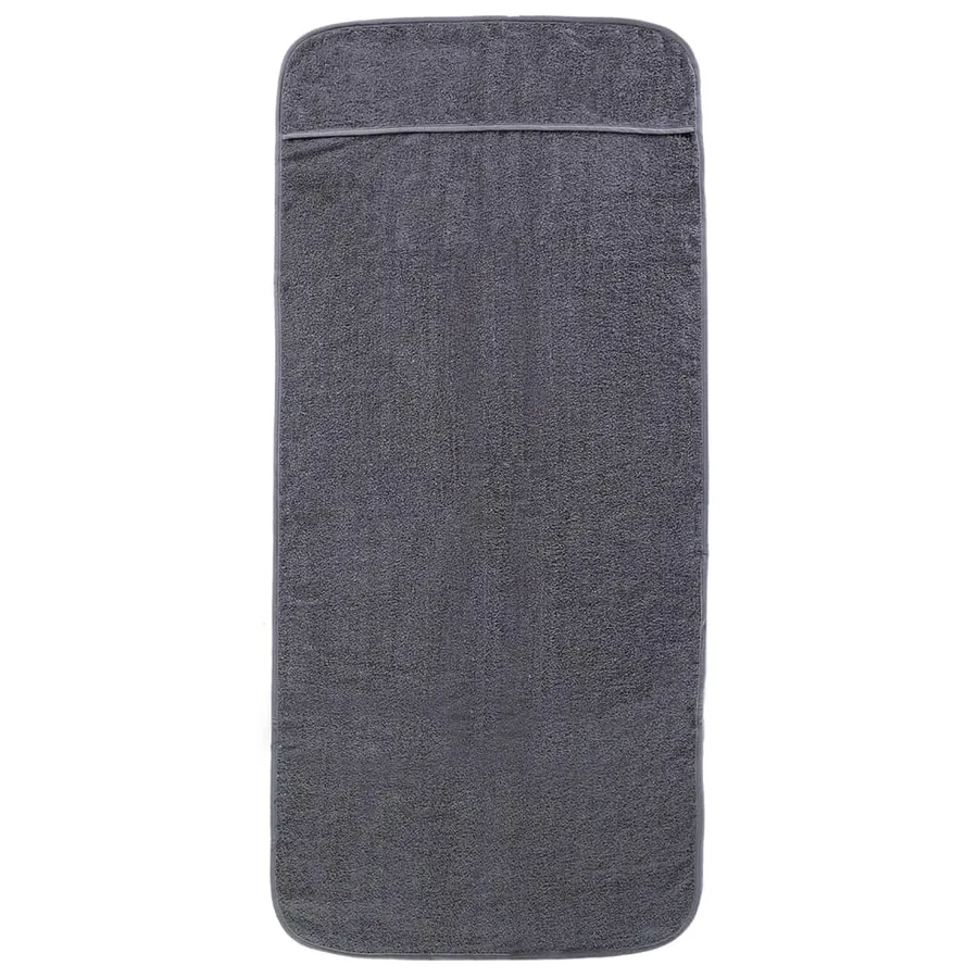 Serviettes de plage 6 pcs anthracite 60x135 cm tissu 400 GSM - 4